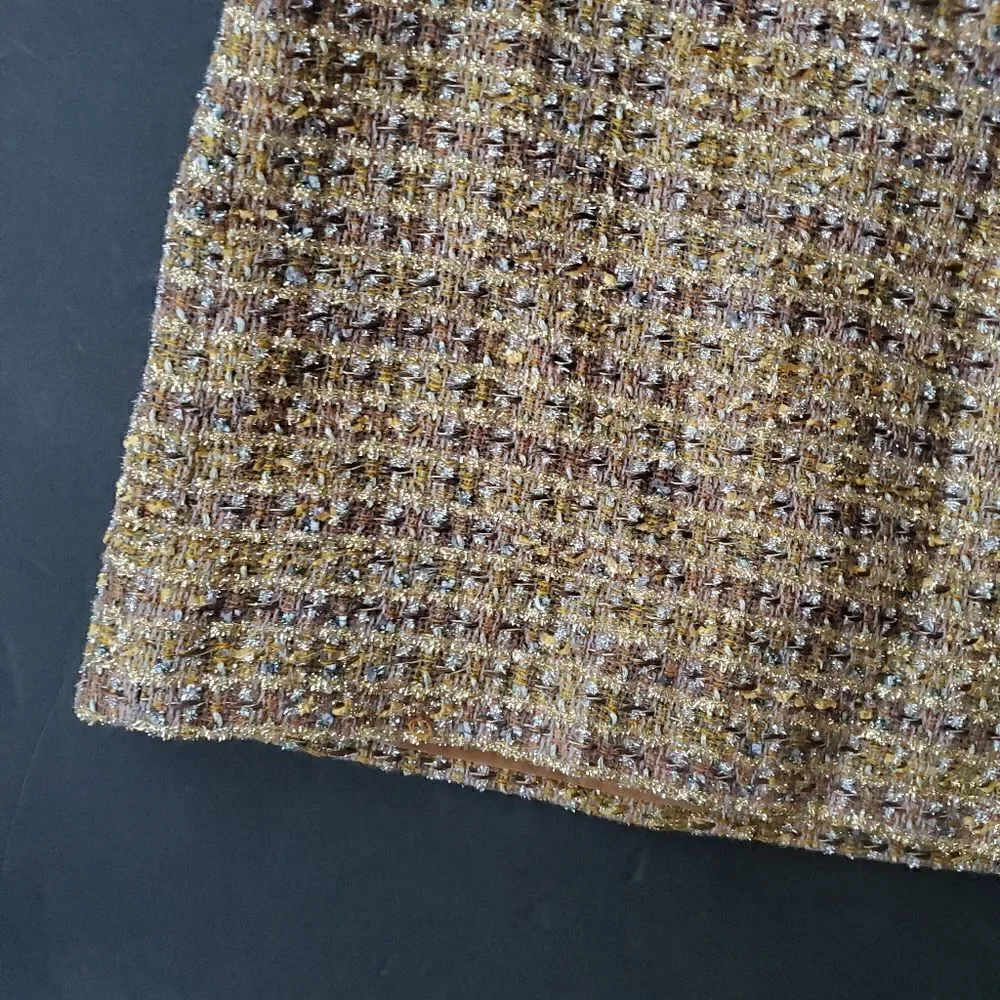 J. Crew gold glitter